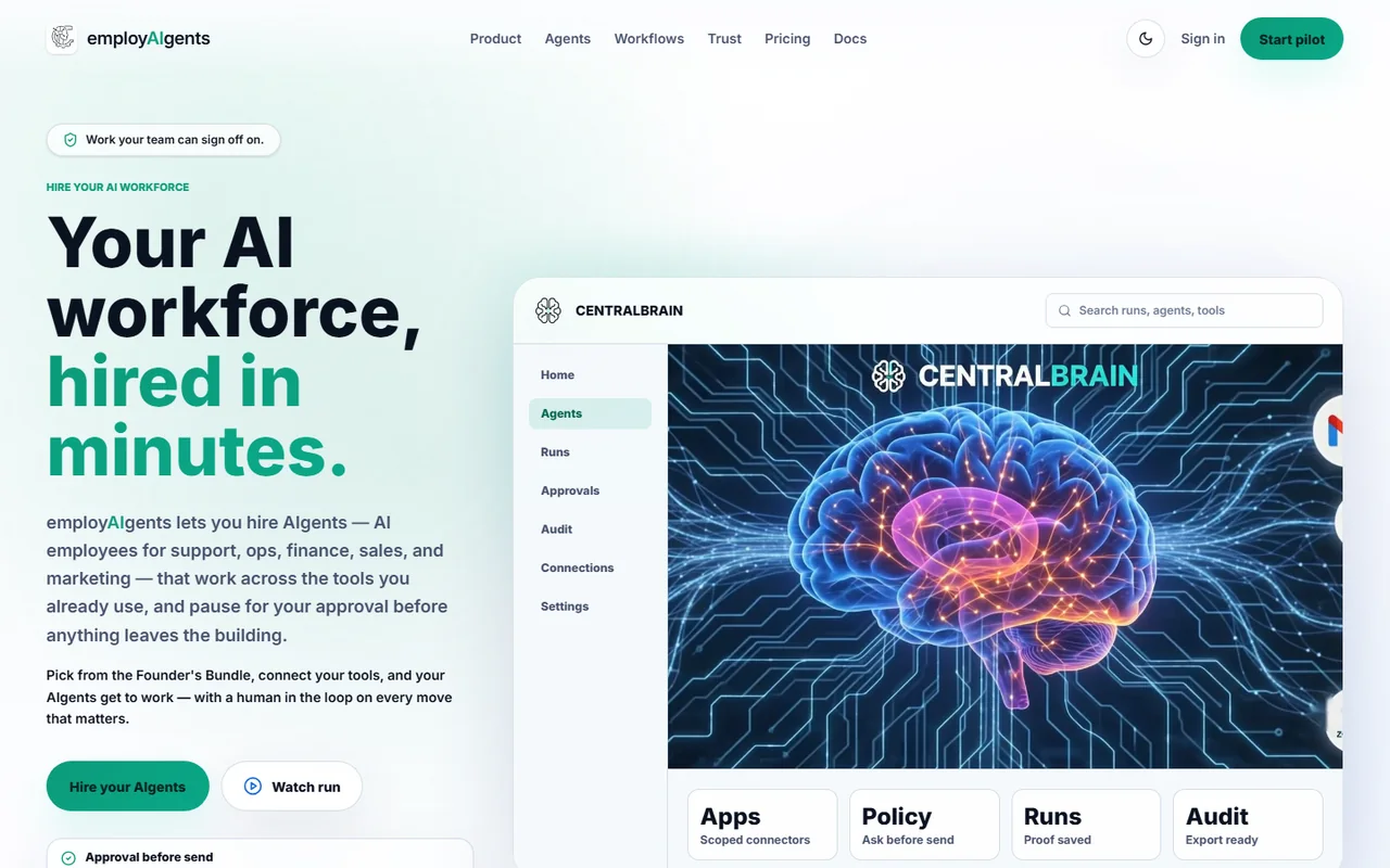 Centralbrain product preview