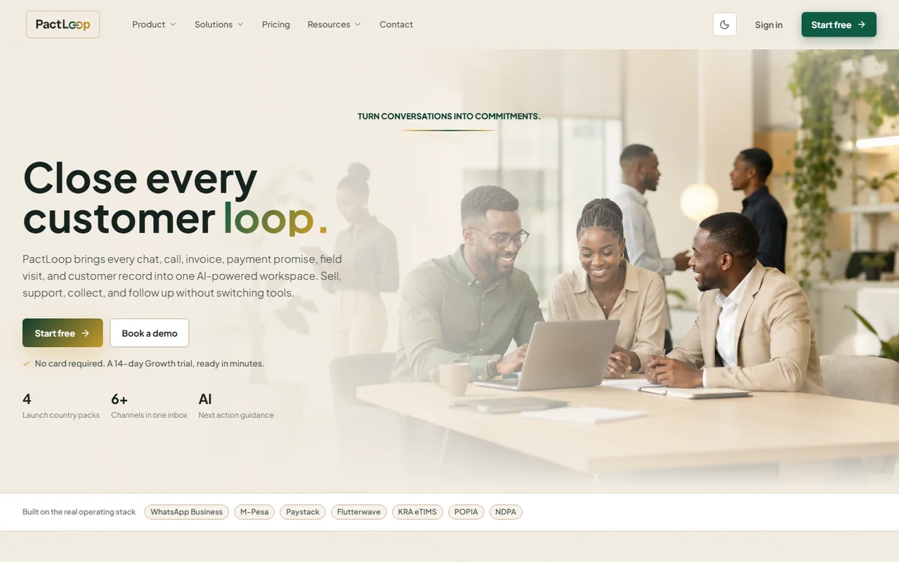 PactLoop product preview